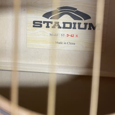 Stadium Guitar ST-D-42 natural finish image 2