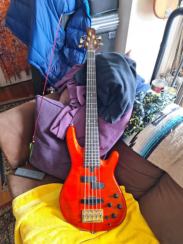 Yamaha TRB 5P with Piezo Bridge 1990s - Red | Reverb