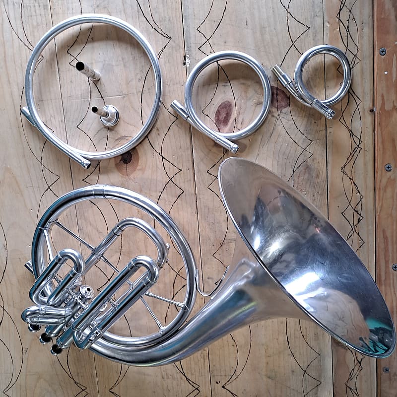 Pan American Concert Mellophone 1929 Silver Reverb