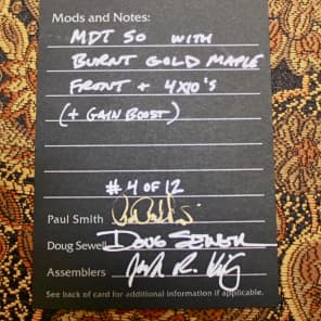 PRS Paul Reed Smith Amplifier MDT 50 4x10 Amp #4 of 12 2011 Paisley/Burnt Gold Maple image 7
