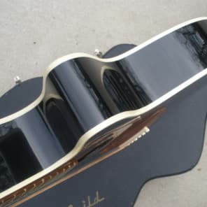 1992 Guild F30CE or F45CE Acoustic Electric Guitar - Rare Black Finish - Original Hardshell Case image 5