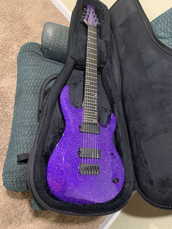 Kiesel Aries 7 String - Purple Silver Metal Flake | Reverb