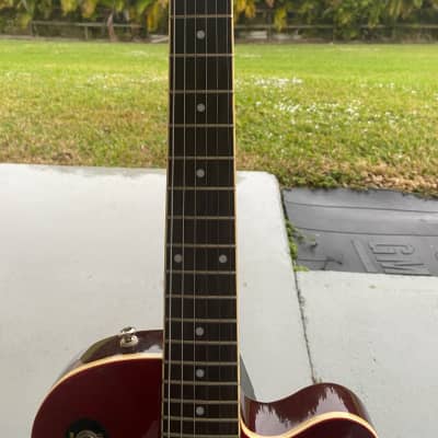 Epiphone Wine Red with reverse Bigsby to palm/wrist/elbow use WildKat Studio image 5
