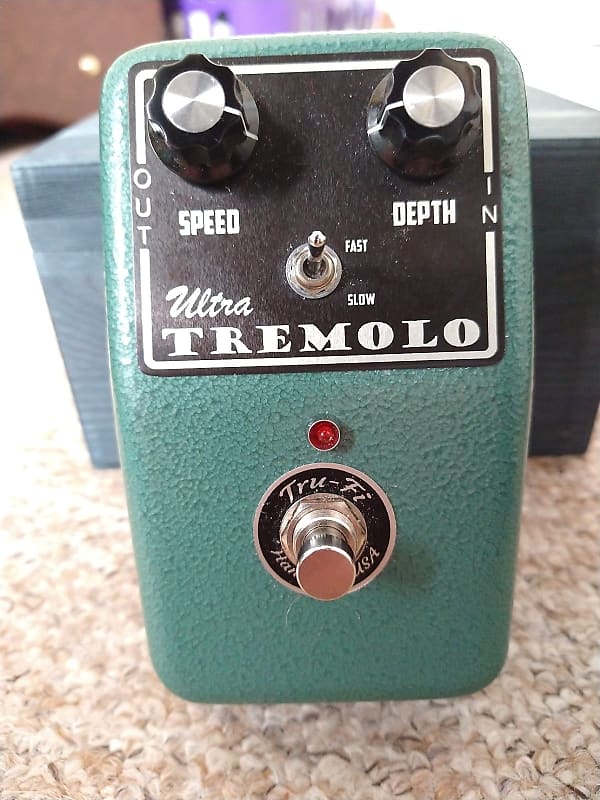 Tru-Fi Ultra Tremolo 2021 Green Guitar Pedal w/ Box | Reverb