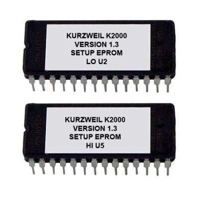 Kurzweil k2vx Setup EPROMS v 1.3 for K2000 K2000r K-2000 K-2000R eprom os sampler