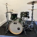 DW Collector's Series Drum Set Emerald Burst - 4 piece + HHX cymbals and DW hardware
