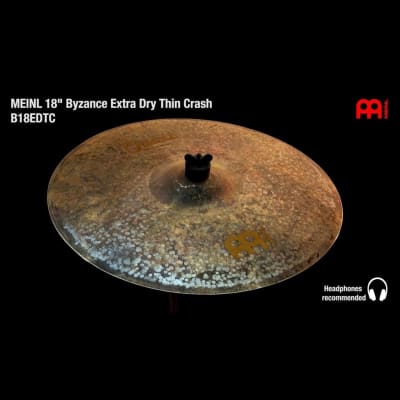 Meinl Byzance Extra Dry Thin Crash Cymbal 18 image 7