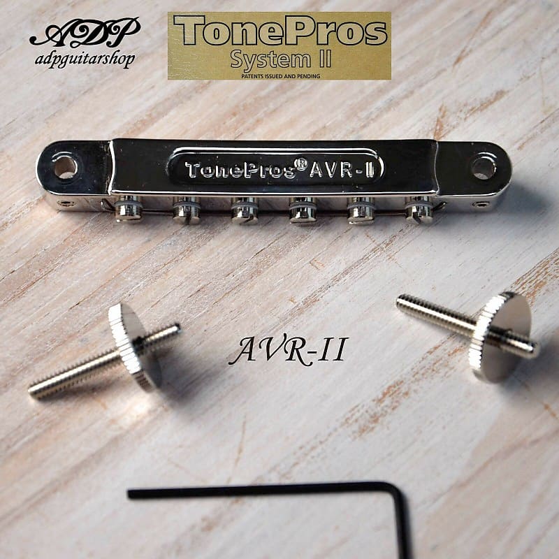 Nylon saddle Nickel Tune-O-Matic Vintage Bridge, TonePros AVR2