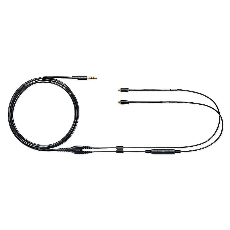 Shure RMCE SE Headphone Cable with Integrated 3-Button Remote, Mic Black image 1