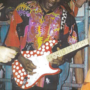 RARE 1996 Buddy Guy Signature Fender Stratocaster Red/White Polkadot image 19