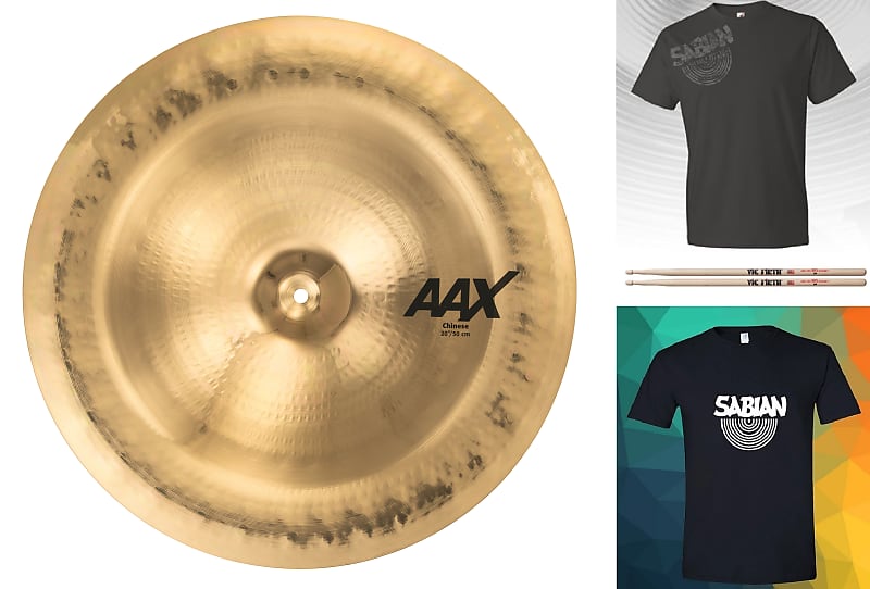 Sabian AAX 20" Chinese Effect/Crash Cymbal Brilliant Bundle & Save Made in Canada Authorized Dealer image 1