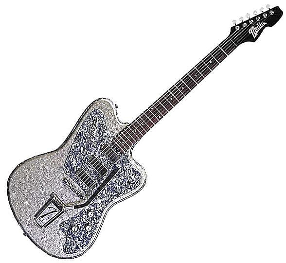 Italia Modena Classic Electric Guitar - Silver | Reverb