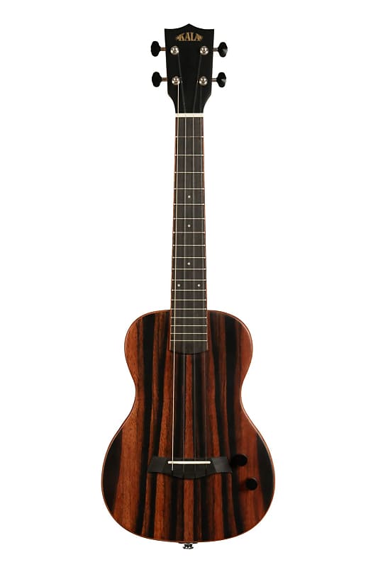 Kala Solid Body Electric Striped Ebony Tenor Ukulele with Bag | Reverb