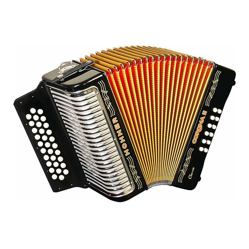 Hohner 3523GB Corona II Classic Accordion (GCF Keys, Jet Reverb