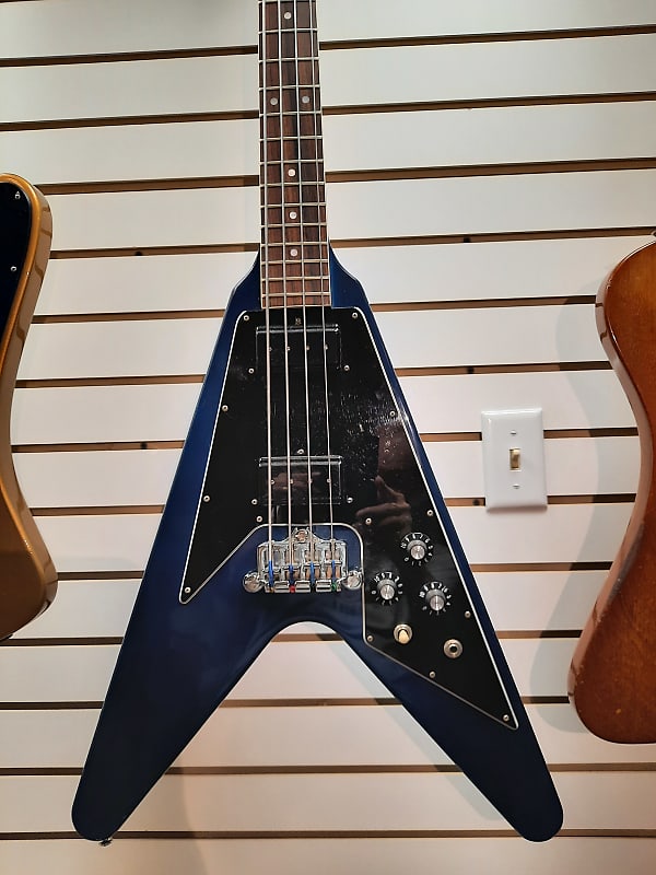 Gibson V Bass 1983 Very Rare Translucent Blue Finish. CLEAN! Reverb