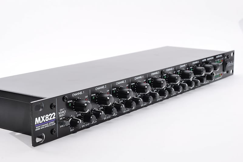 Art MX822 8-Channel Stereo Mixer with Effects Loop Rack Mount Unit Used  From Japan