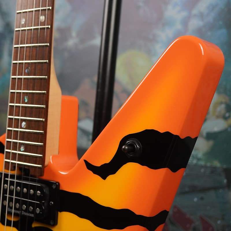 Edwards Random Star E-RS-160R 2015 Orange Tiger MIJ ESP Japan | Reverb  Finland