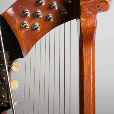 Gibson  Style U Harp Guitar (1917), ser. #39406, original black hard shell case. image 8