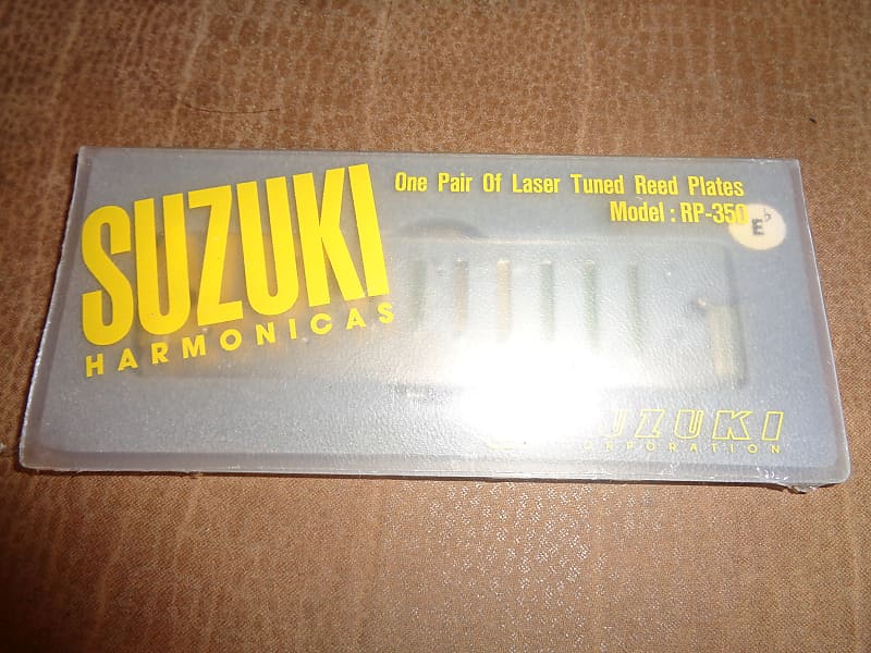 new old stock Suzuki Harmonicas Pair of Laser Tuned Reed Plates Key of Eb  Model RP-350