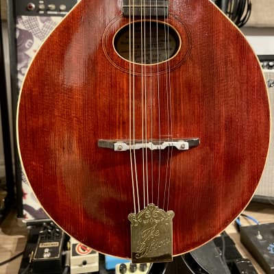 One-of-a-kind Restored Gibson A2 Model 1921 two-tone Mandolin w/ Hardshell Case, extra bridge & saddle image 7