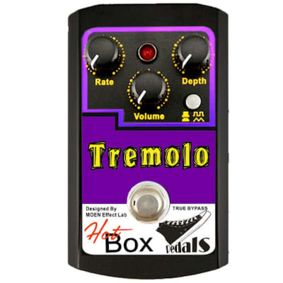 Hot Box Pedals HB-TR TREMOLO Analog Tremolo Guitar Effect Pedal + Tuner True Bypass Ships Free image 3