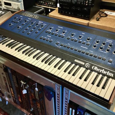 Oberheim OB-Xa 61-Key 8-Voice Synthesizer 1981 - Blue with Wood Sides (Serviced / MIDI / Warranty)