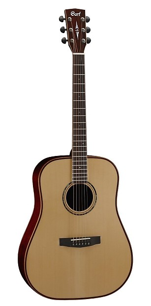 Cort AS-E4 NAT Solid Spruce Top Dreadnought Acoustic Guitar