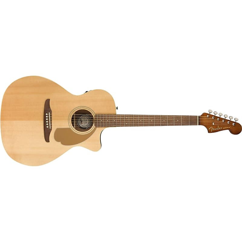 Fender Newporter Player Acoustic Guitar, Walnut Fingerboard, Natural, 0970743021 image 1