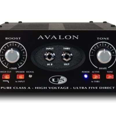 Avalon U5 Direct Box / Instrument Preamplifier - Black image 1