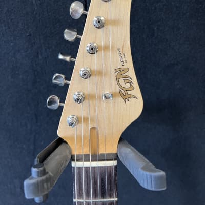 FGN ( Fuji-Gen) Odyssey J- Standard  guitar 2019 Antique White HSS w/ gig bag image 6
