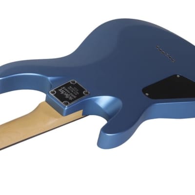 Schecter C-6 Deluxe Electric Guitar, Satin Metallic Light Blue, 431 image 3