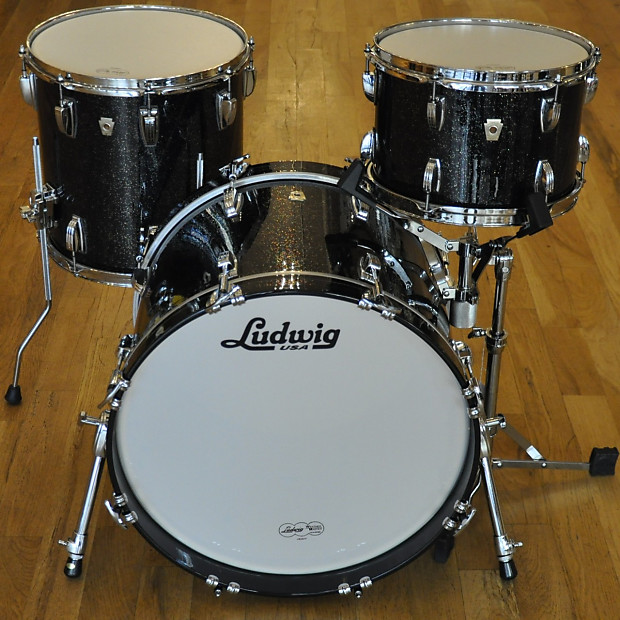 Ludwig black hot sale galaxy sparkle