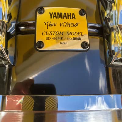 Yamaha SD-465MK Manu Katche 6.5x14" Seamless Brass Snare Drum image 2