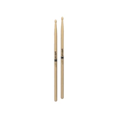 Promark Classic Forward 5B Hickory Oval Wood Tip Drumstick image 8
