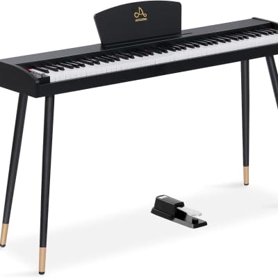  Donner DDP-80 Digital Piano 88 Key Weighted Keyboard, Full-size  Electric Piano for Beginners, with Sheet Music Stand, Triple Pedal, Power  Adapter, Supports USB-MIDI Connecting, Retro Wood Color : Musical  Instruments