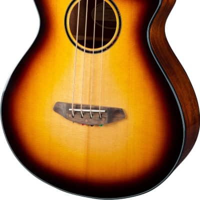 Breedlove Discovery S Concert CE Acoustic Electric Bass Edgeburst European African Mahogany image 5