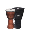 Meinl Percussion ADJ2-M+BAG African Style Rope Tuned 10-Inch Wood Djembe with Bag, Brown (VIDEO)