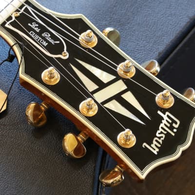 2006 Gibson Les Paul Custom 1968 Reissue Single-Cut Electric Guitar 5A Antique Natural Quilt Top + COA OHSC image 13