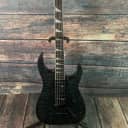 Used Jackson JS32Q Dinky Electric Guitar- Quilted Transparent Black