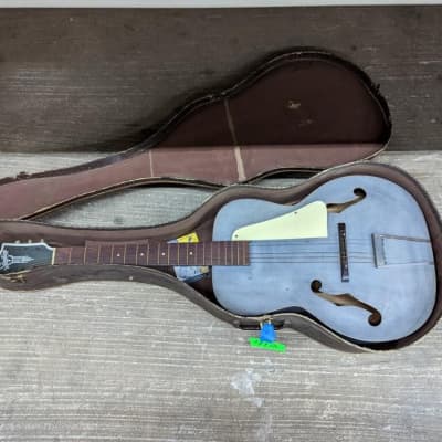 Silvertone Spanish Archtop Acoustic 1950-60 - Blue image 2