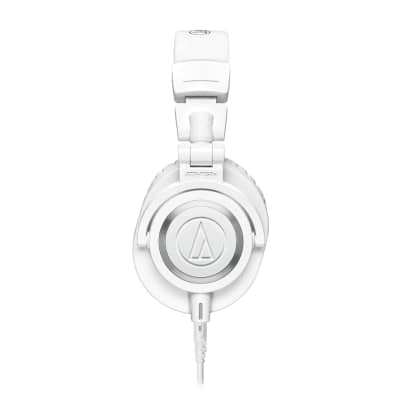 Audio-Technica ATH-M50x Closed-Back Studio Monitor Headphones - White image 4
