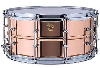 Ludwig 6.5X14 Copper Phonic Snare Drum / Tube Lugs / Smooth Shell image 1