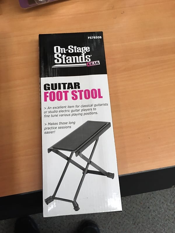 On-Stage Fs7850B 2000's Footstool for classical guitarist image 1