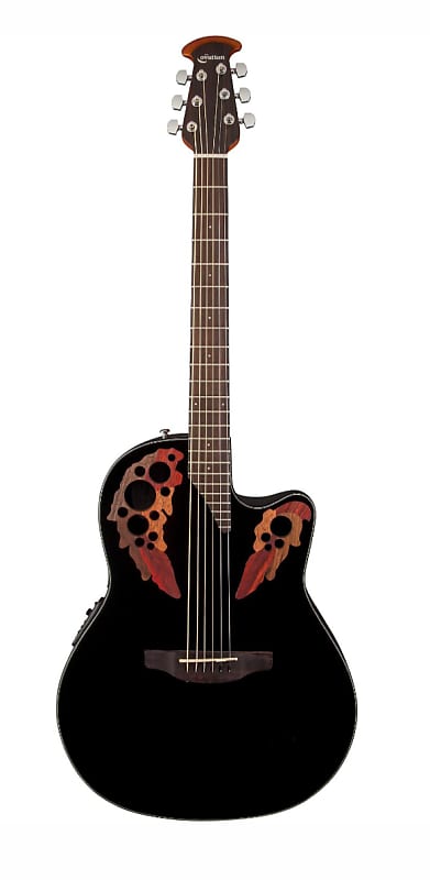 Ovation Applause AE148-5 2014 Black with stained wings