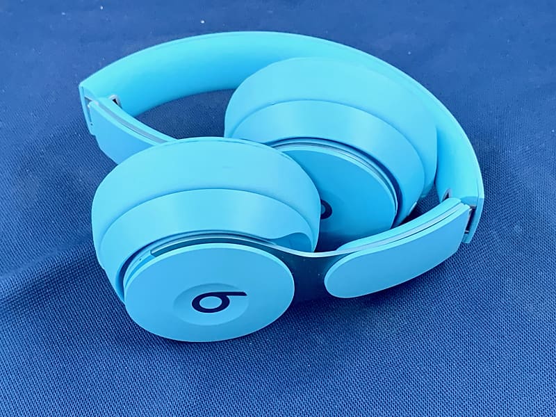 Beats Solo Pro Wireless Headphones A1881 Light Blue | Reverb