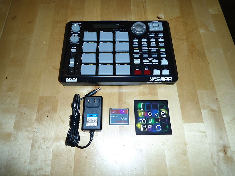 Fully Serviced Akai MPC 500 128MB RAM 8GB CF Card Drum Kits & AC Power Adapter image 1