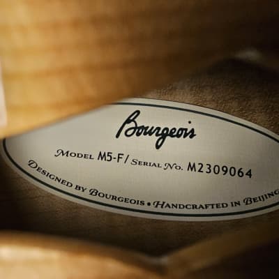 Brand New Bourgeois F Style Mandolin Model M5-F Adirondack / Flamed Maple All Torrified image 8