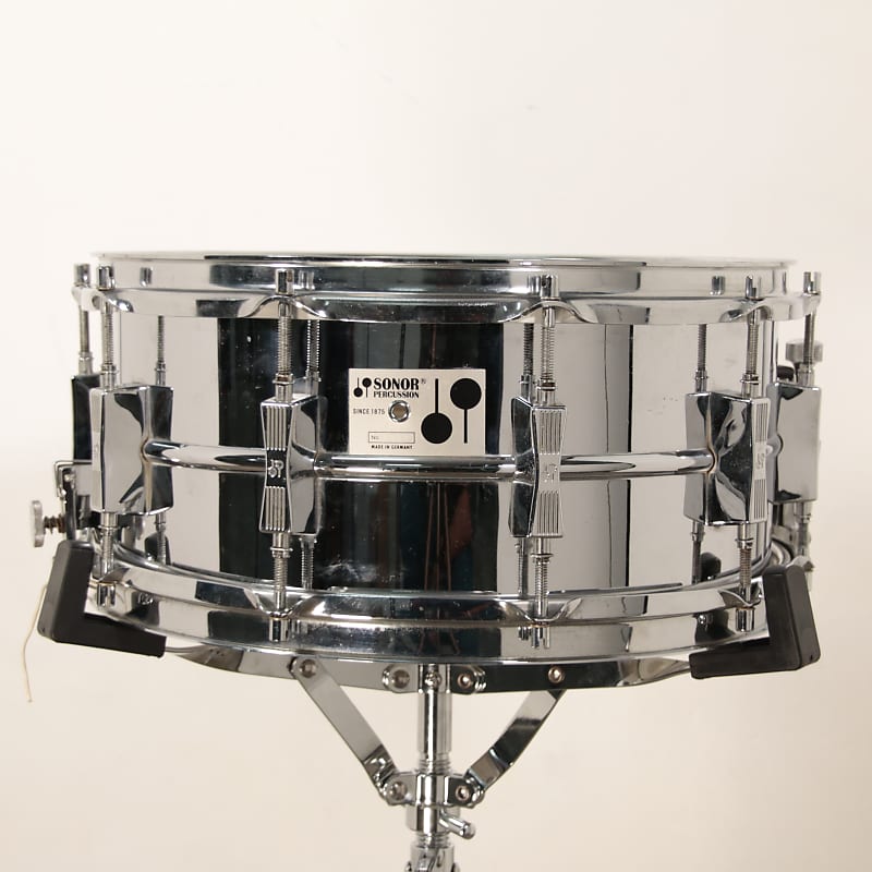 Sonor D506 6.5x14" Phonic Ferromanganese Steel Snare Drum image 1