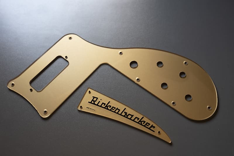 Rickenbacker 4003 Gold Truss Rod Cover and Pickguard set | Reverb