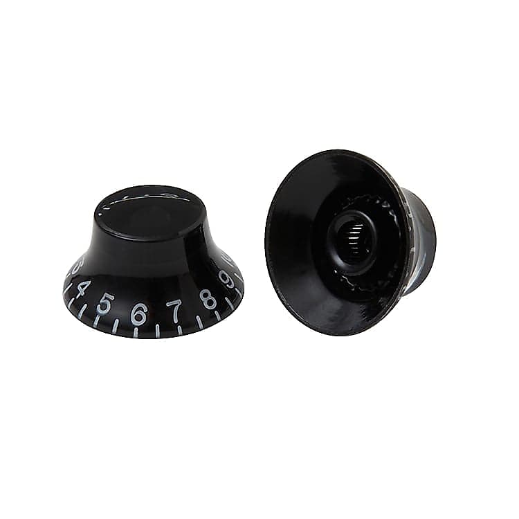 Gibson Top Hat Guitar Knobs - Black Pack of 2 image 1